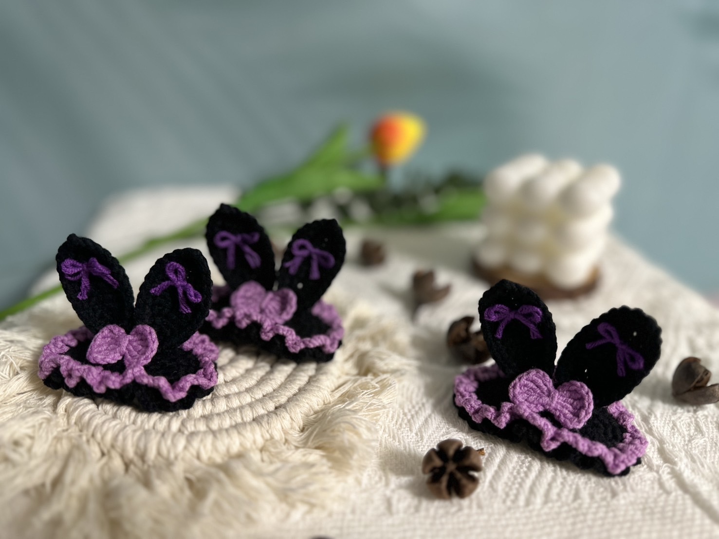 彰化分會｜手工編織庫洛米髮夾-2入