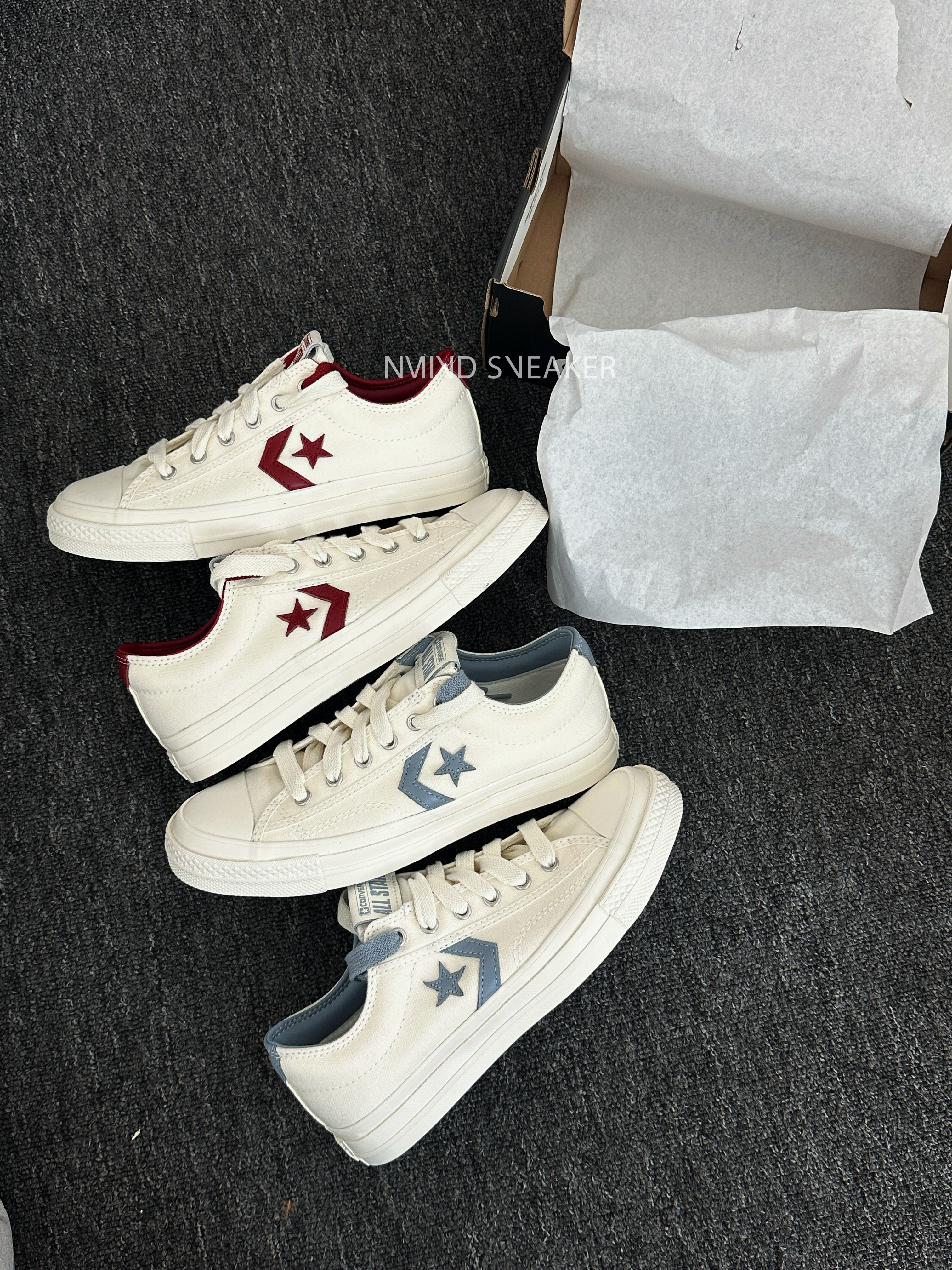 CONVERSE STAR PLAYER 76 OX  米白酒紅❤️