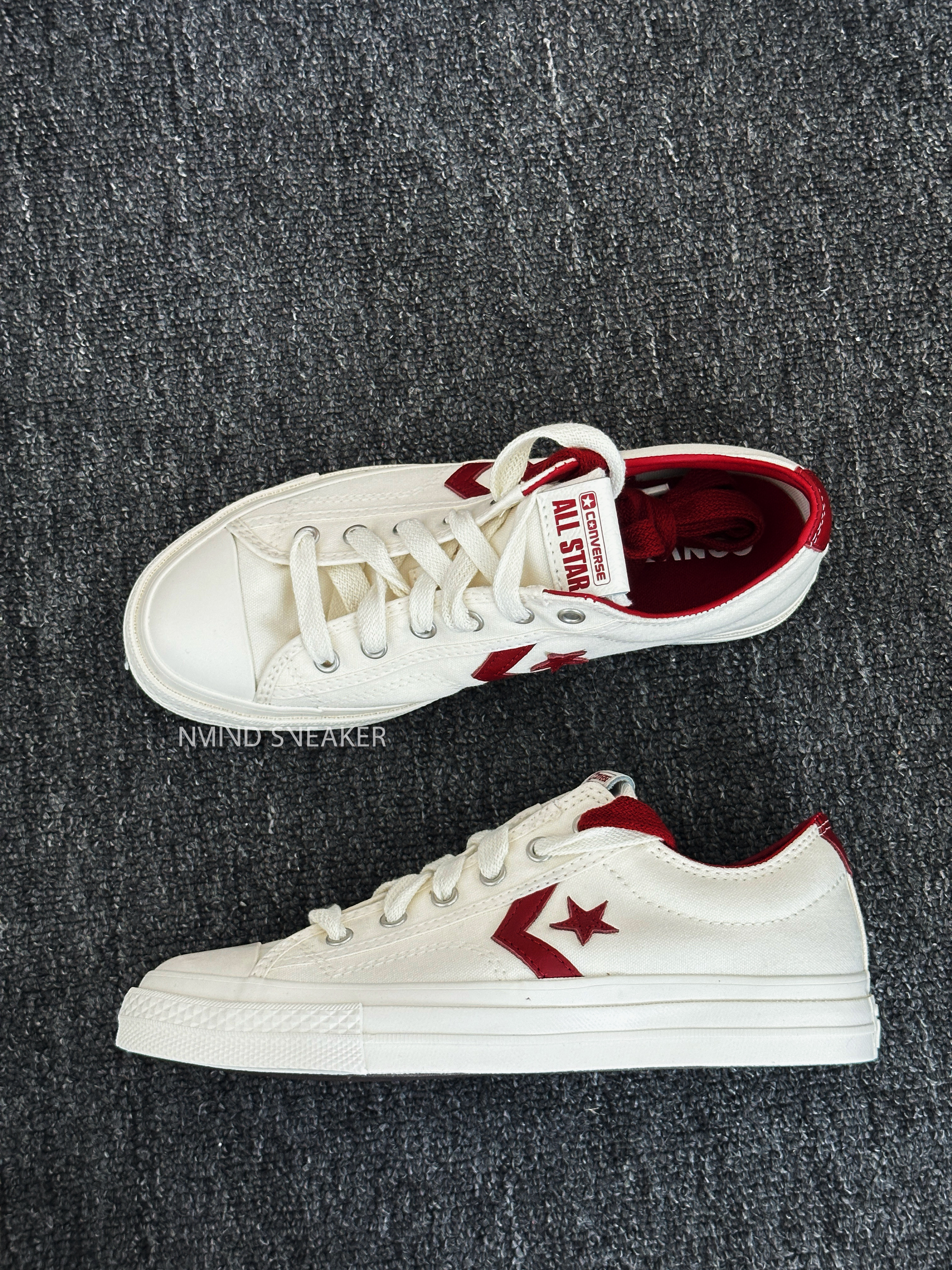 CONVERSE STAR PLAYER 76 OX  米白酒紅❤️