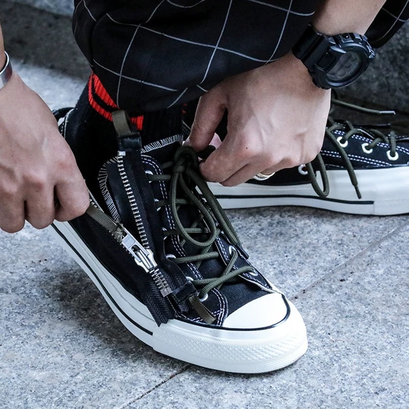 【 20% OFF 】ENSHADOWER隱蔽者 低筒側拉鍊帆布鞋