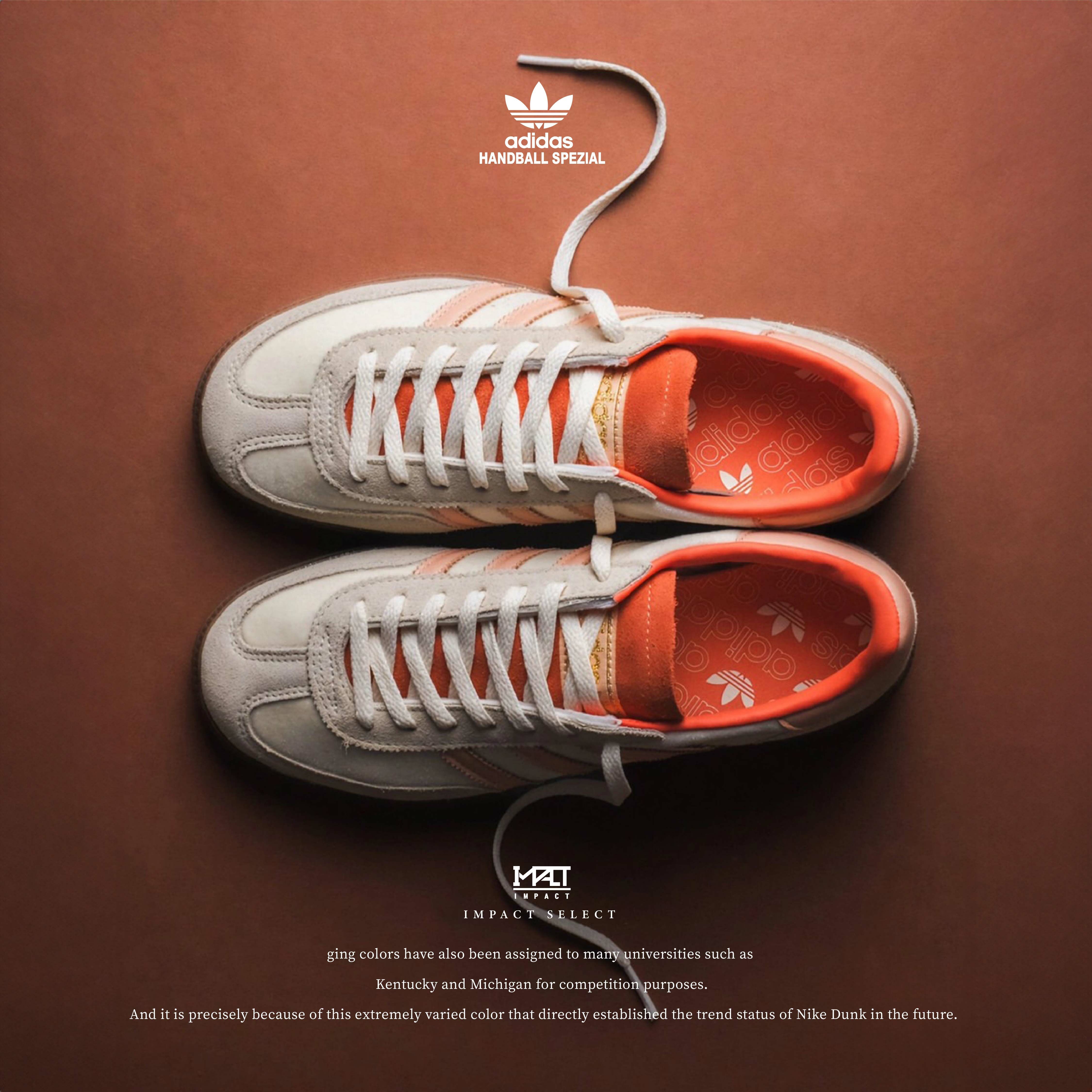 Adidas OG Handball Spezial 奶油白 珊瑚粉 女鞋  JI2649