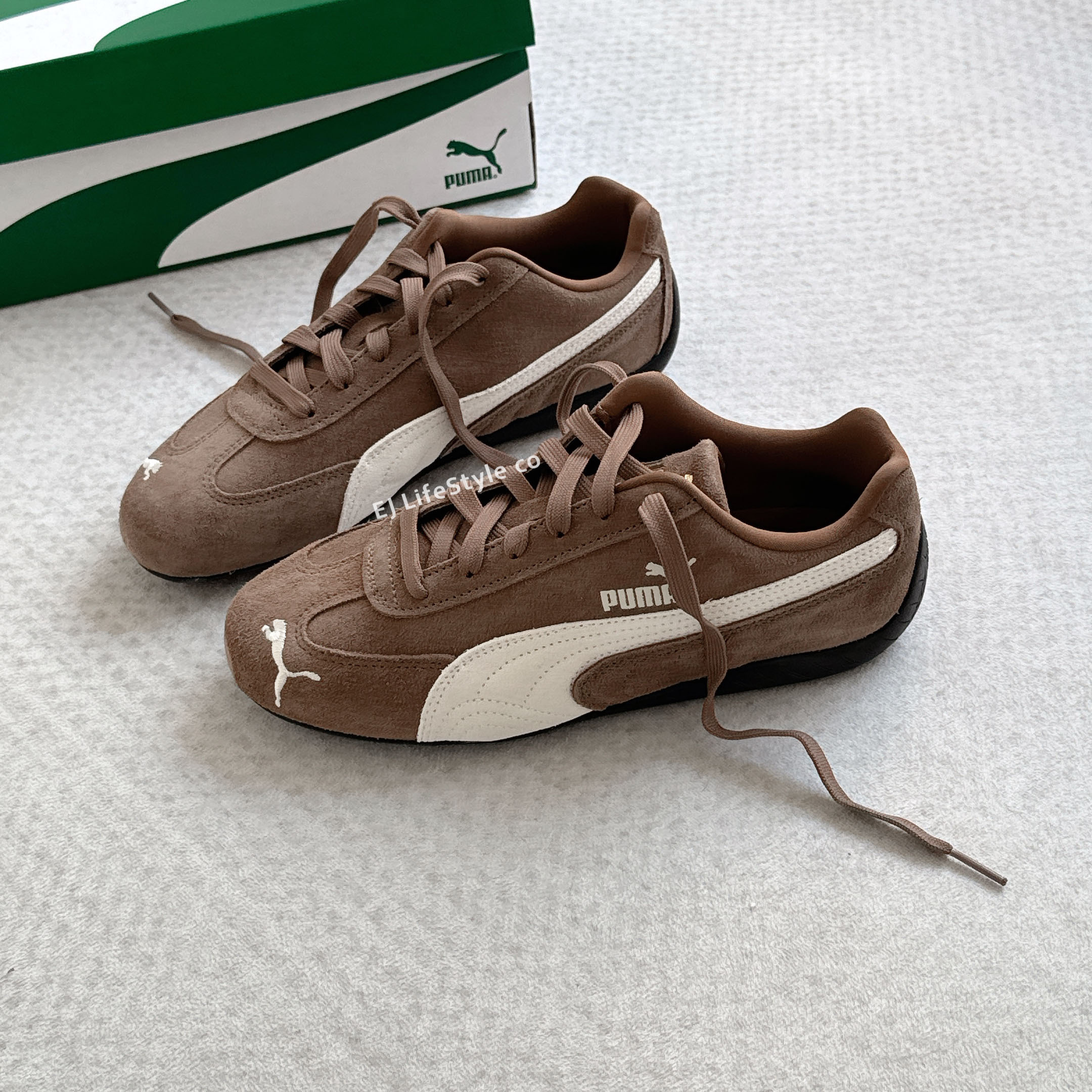 新款 PUMA SPEEDCAT OG 摩卡奶油 大地色 棕色 咖啡色 米白 賽車鞋 Rosé 朴彩英代言同款 男女鞋 398846-31 / 現貨