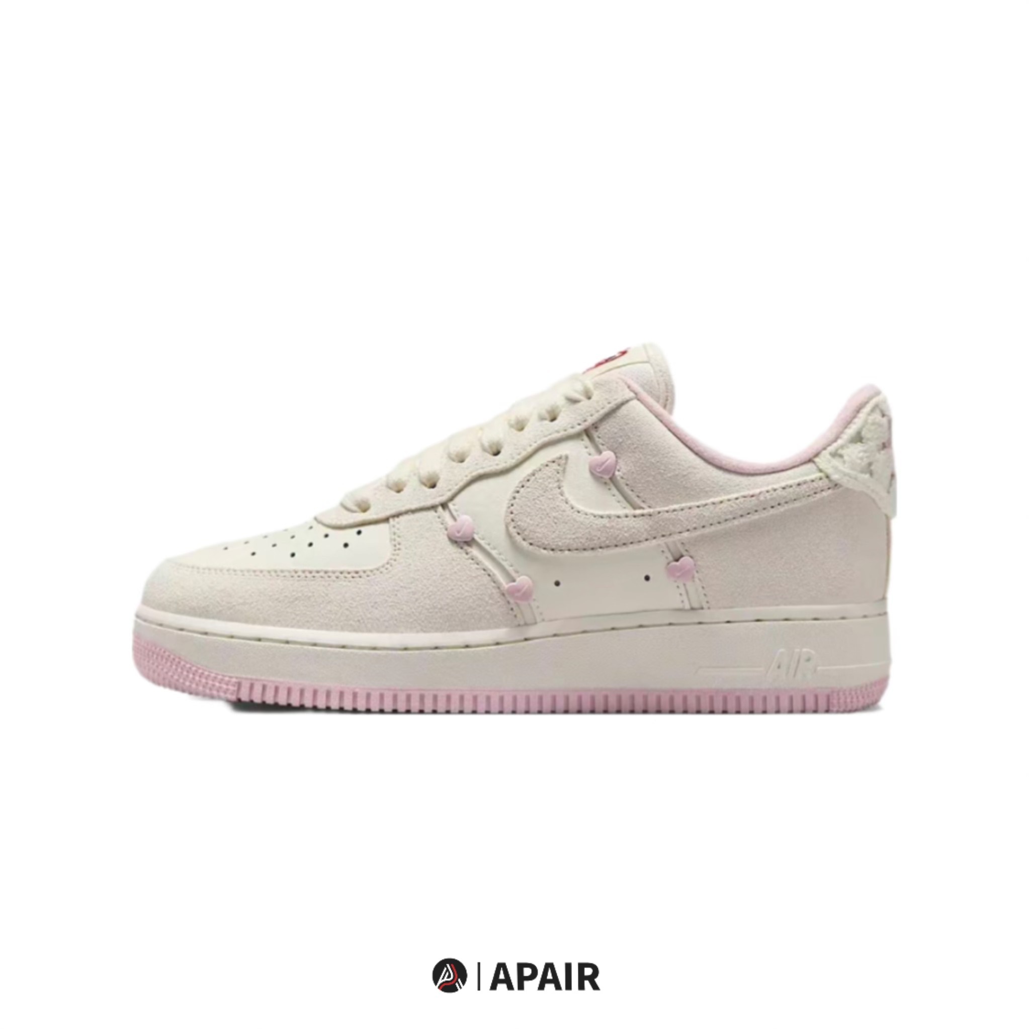 【APAIR】現貨 情人節優惠 Nike Air Force 1 Low "Valentine's Day“ 2025 情人節限定 白粉 愛心 四顆心 HV5992-111
