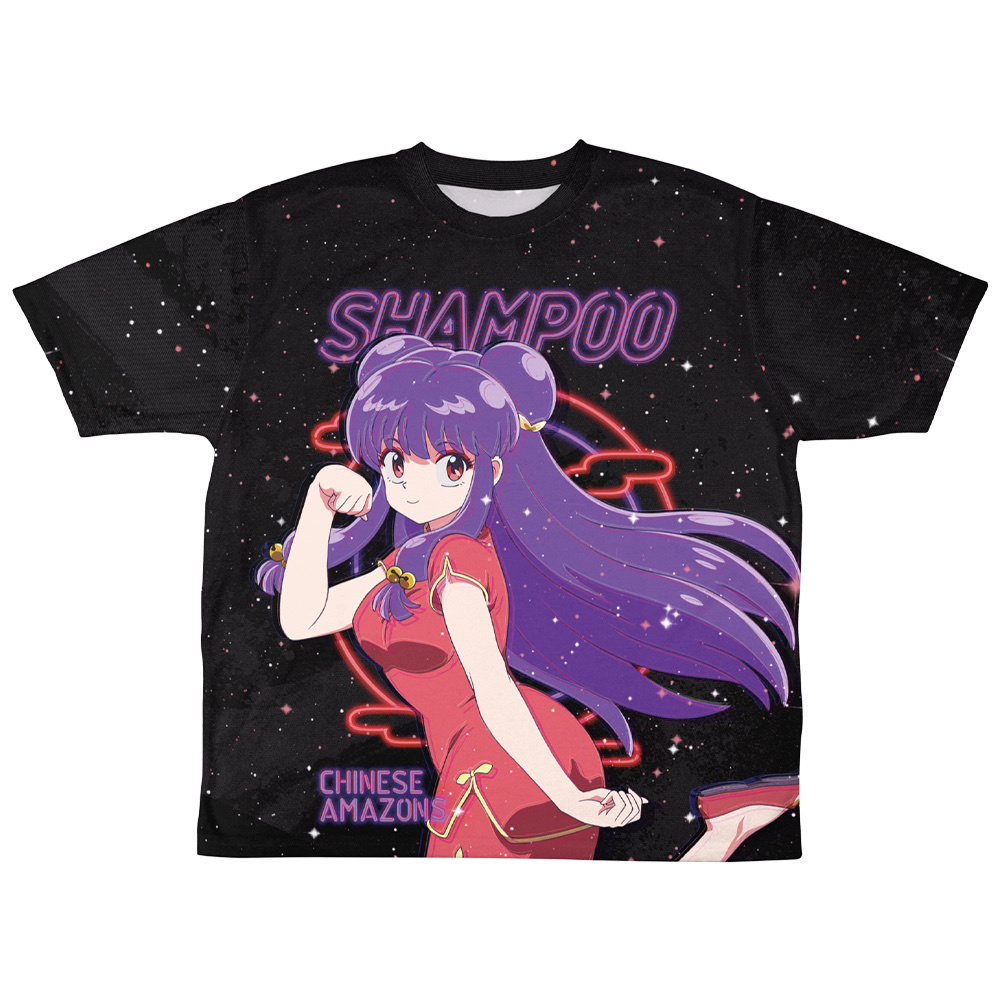 Cospa 0217 シャンプー 両面フルグラフィックTシャツ ネオンサインVer. [らんま１／２]