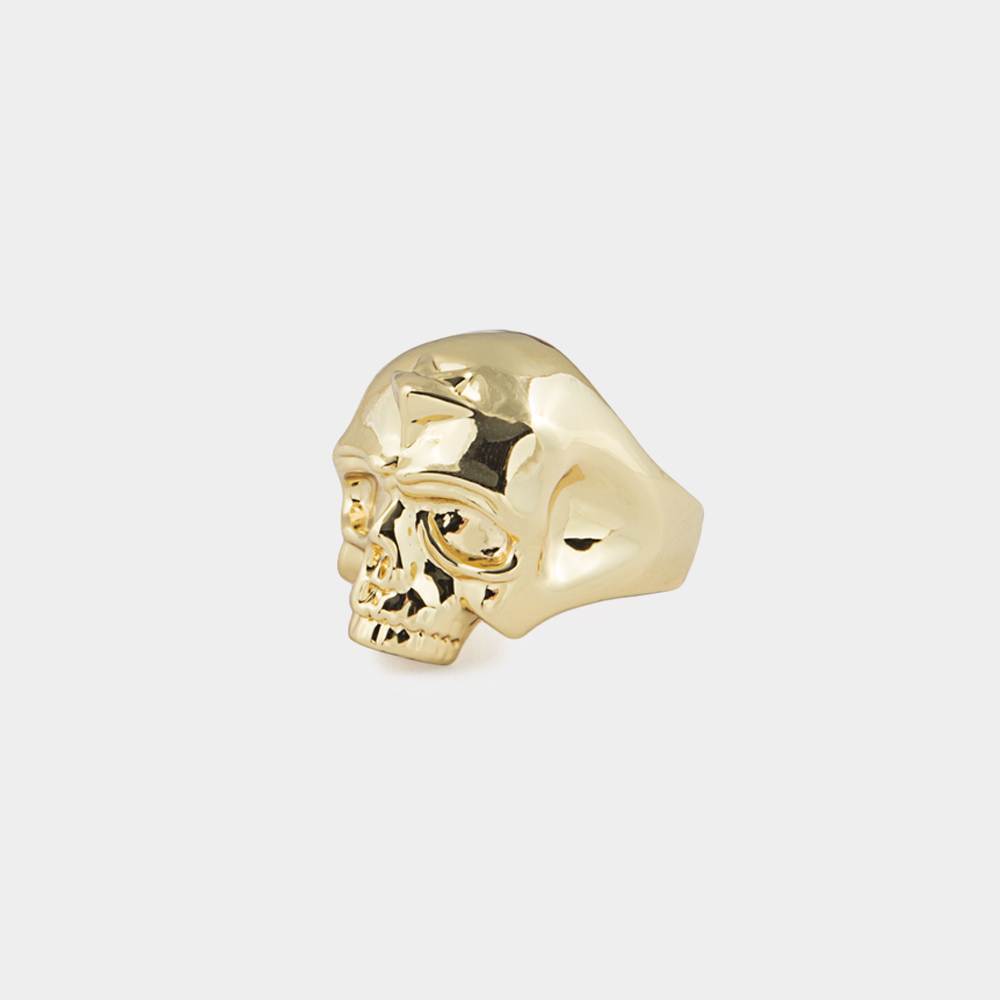 RECOVERY x WIP WIP骷髏戒指,金色