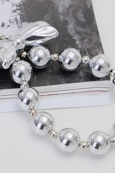 蝴蝶結串珠鑰匙圈