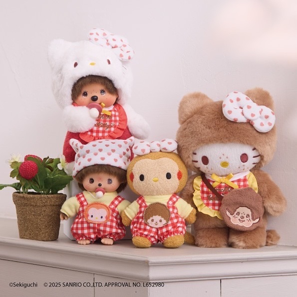 現貨┃Monchhichi x Hello Kitty Hello Kitty S 聯名 三麗鷗 夢奇奇 娃娃