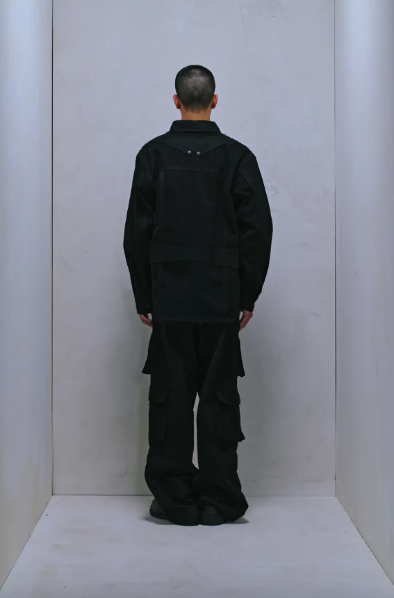 ENCLAVE PATCHED “RAW-CUT” SHIRT JACKET