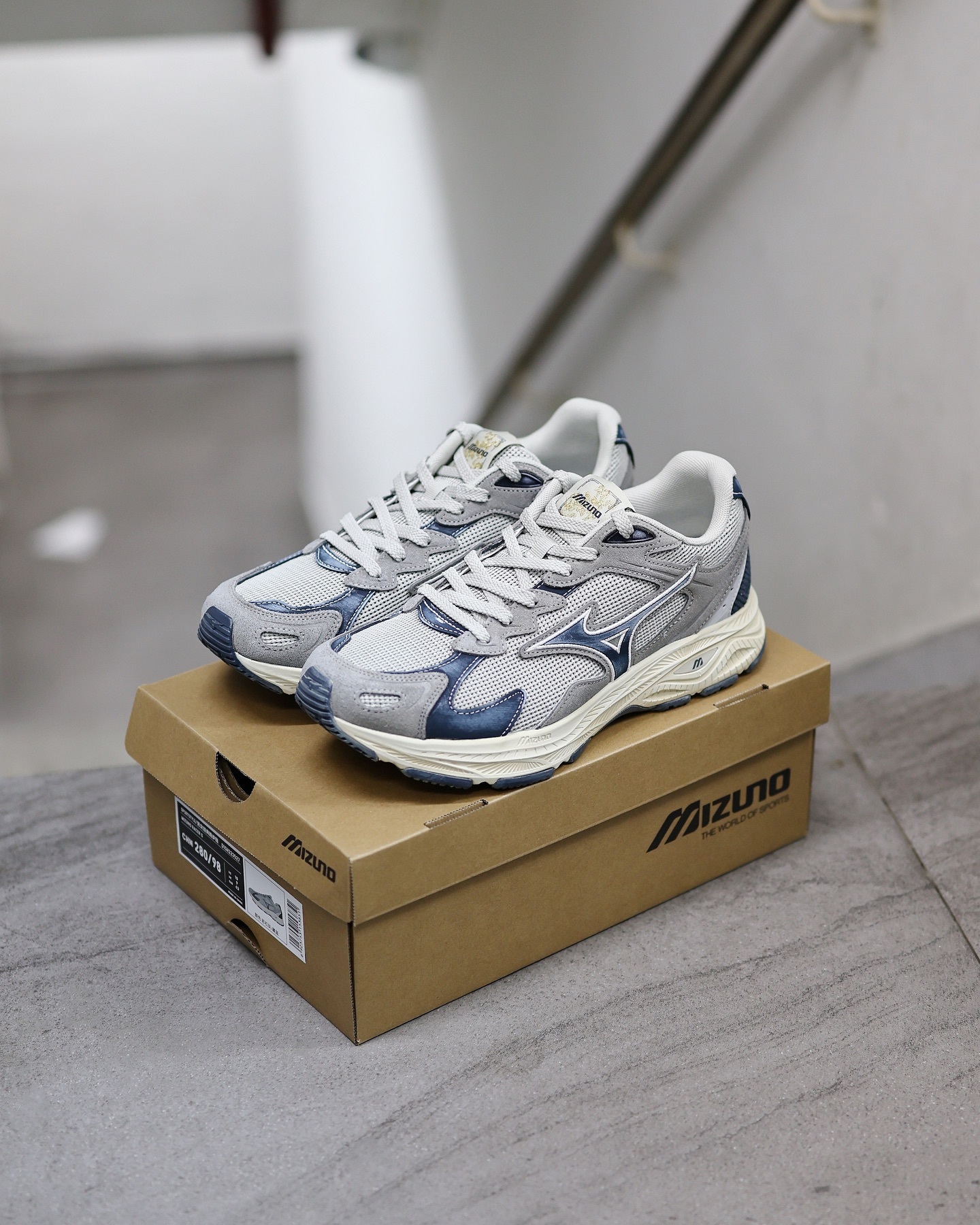 Mizuno Racer S Vintage CNY Grey Navy 蛇年限定 D1GH223527