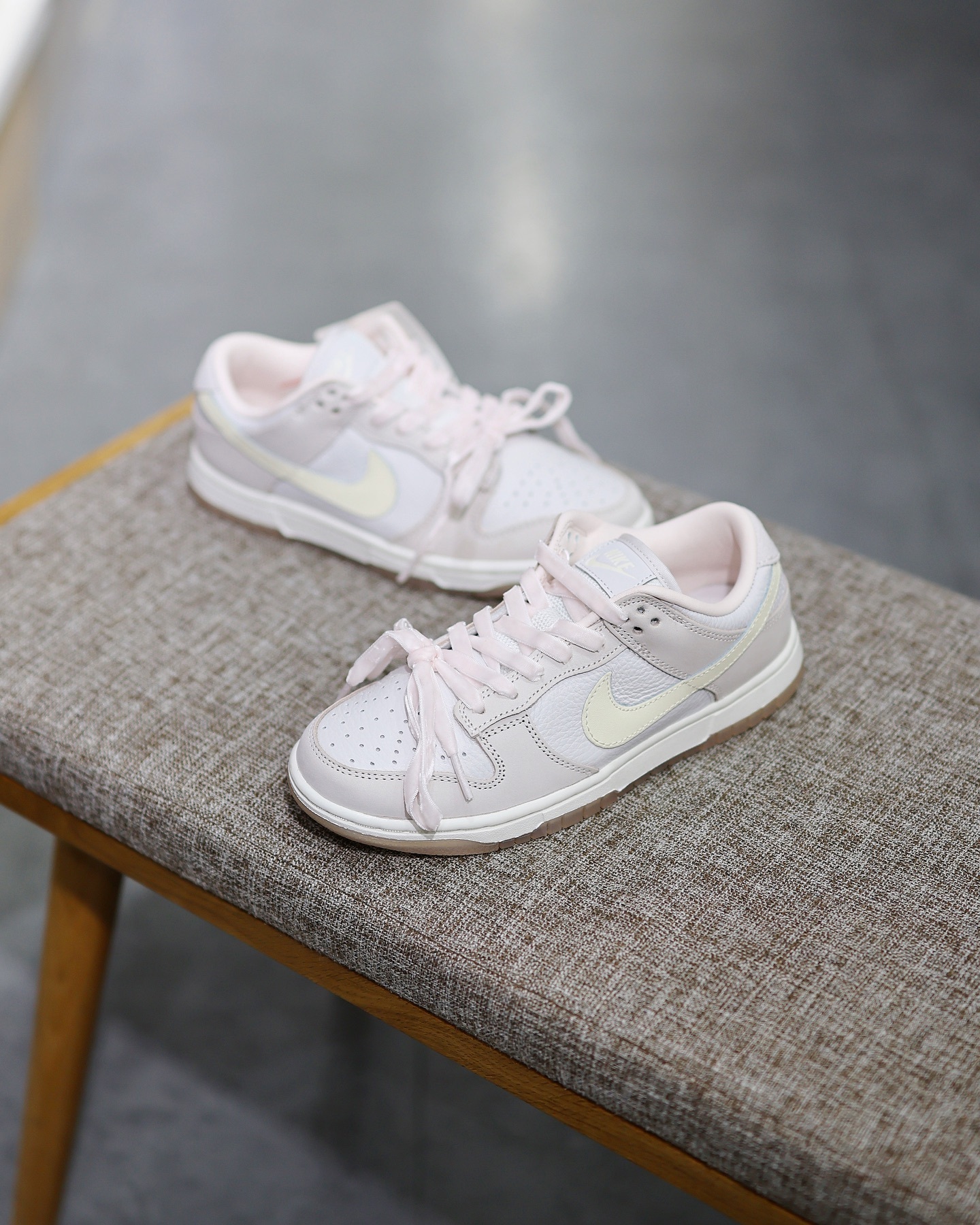 Nike Dunk Low Premium 淺粉奶杏 蝴蝶結 FB7910-601