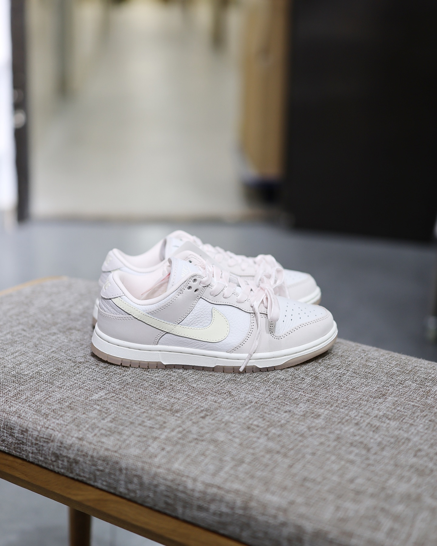 Nike Dunk Low Premium 淺粉奶杏 蝴蝶結 FB7910-601