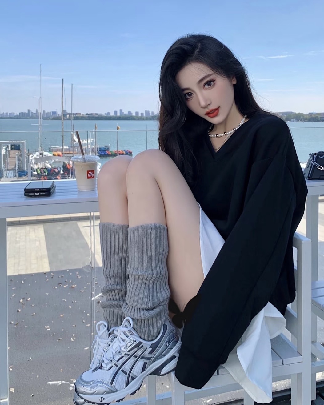 <圓圓同款✨>Asics GEL-1090 老爹鞋 復古 休閒 慢跑鞋 刺繡 銀白黑