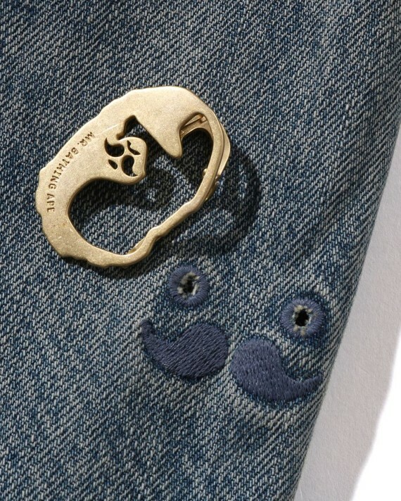 【Focus Store】預購 MR. BATHING APE Denim Jacket 金屬標誌丹寧外套
