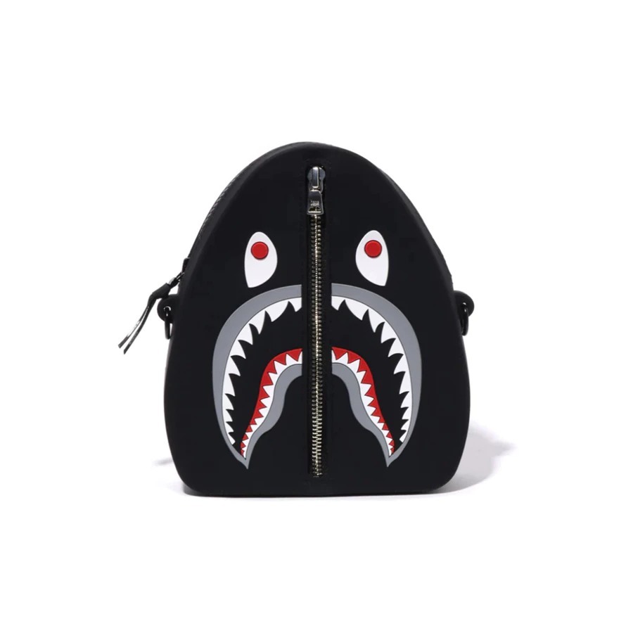 2025SS BAPE APE SHARK SILICON SHOULDER BAG 鯊魚 側背包 現貨 1L30190001