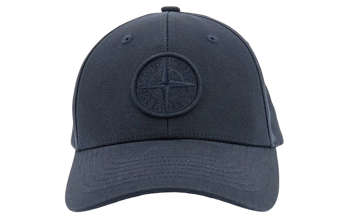 【代購】STONE ISLAND Cotton Baseball Caps Unisex Dark Blue