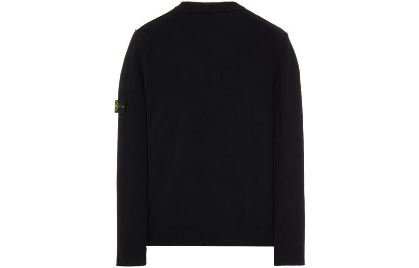 【代購】STONE ISLAND 508A3 Stockinette Stitch Lambswool Knitted Sweater