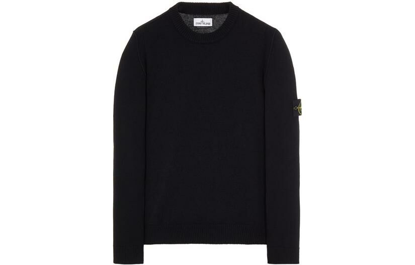 【代購】STONE ISLAND 508A3 Stockinette Stitch Lambswool Knitted Sweater