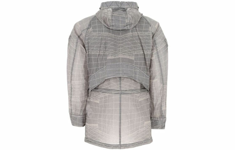 【代購】STONE ISLAND Reflective Grid Drawstring Jacket