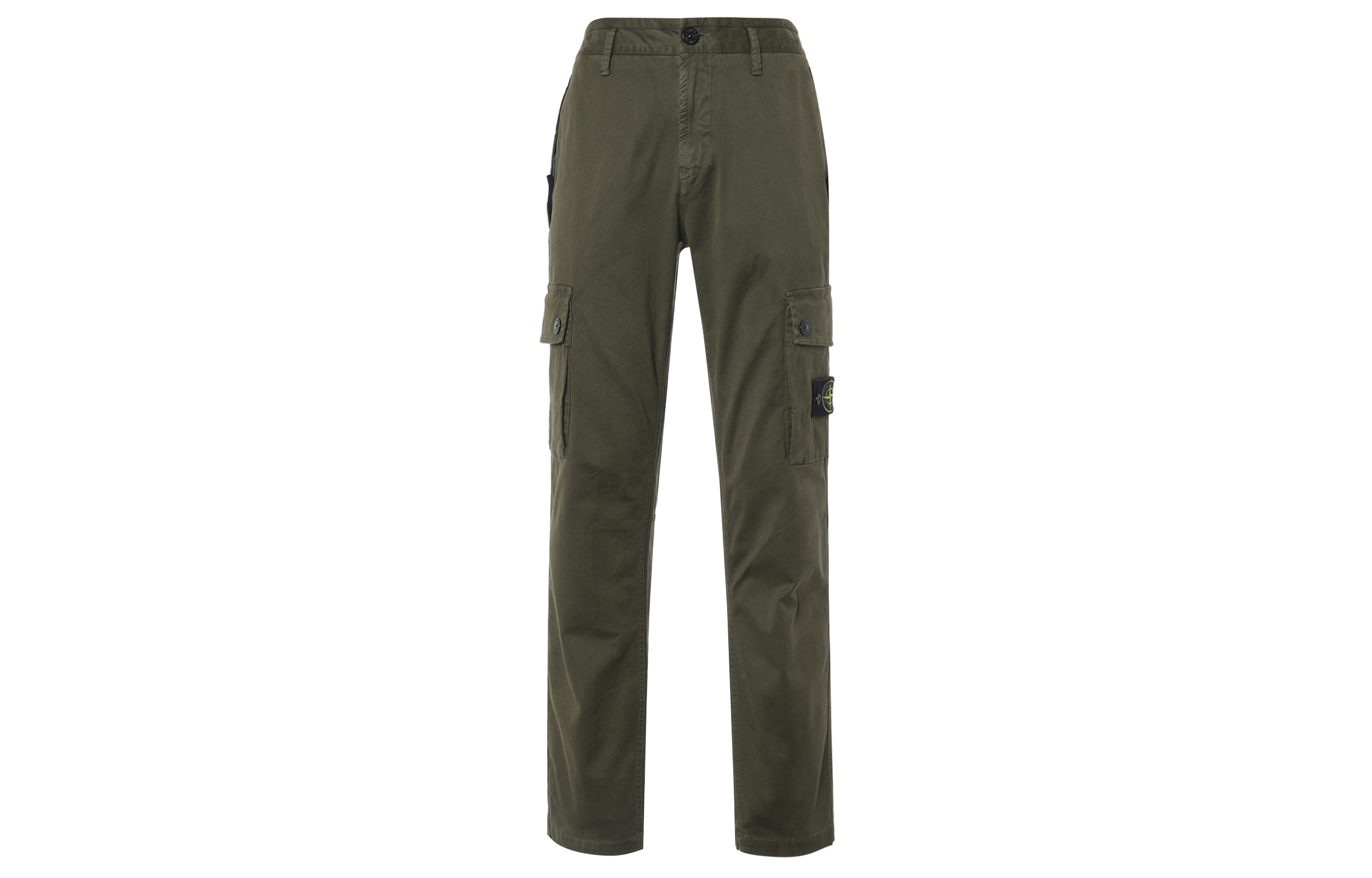 【代購】STONE ISLAND Compass-Motif Straight-Leg Trousers