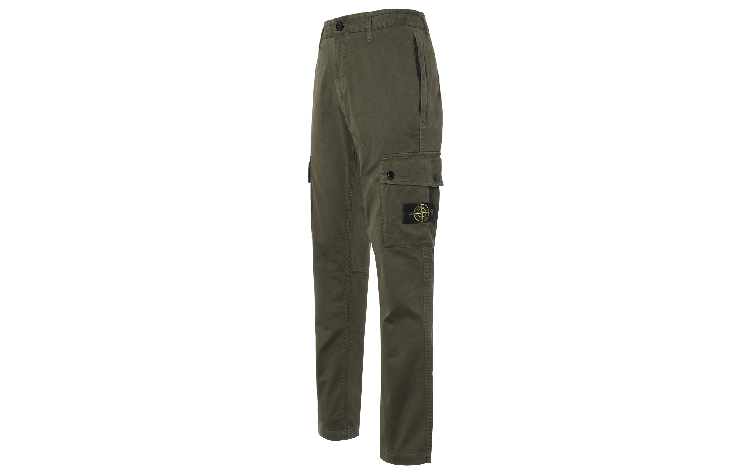 【代購】STONE ISLAND Compass-Motif Straight-Leg Trousers