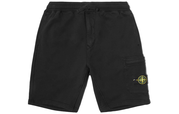 【代購】STONE ISLAND 64651 Cotton Fleece Garment Dyed Shorts