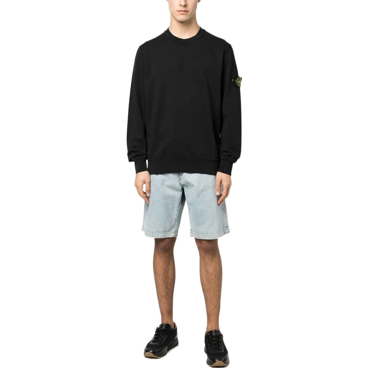 【代購】STONE ISLAND 532B9 Felpa Logo Patch Crewneck