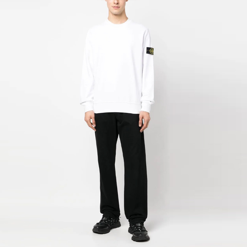 【代購】STONE ISLAND Compass-appliqué Cotton Sweatshirt