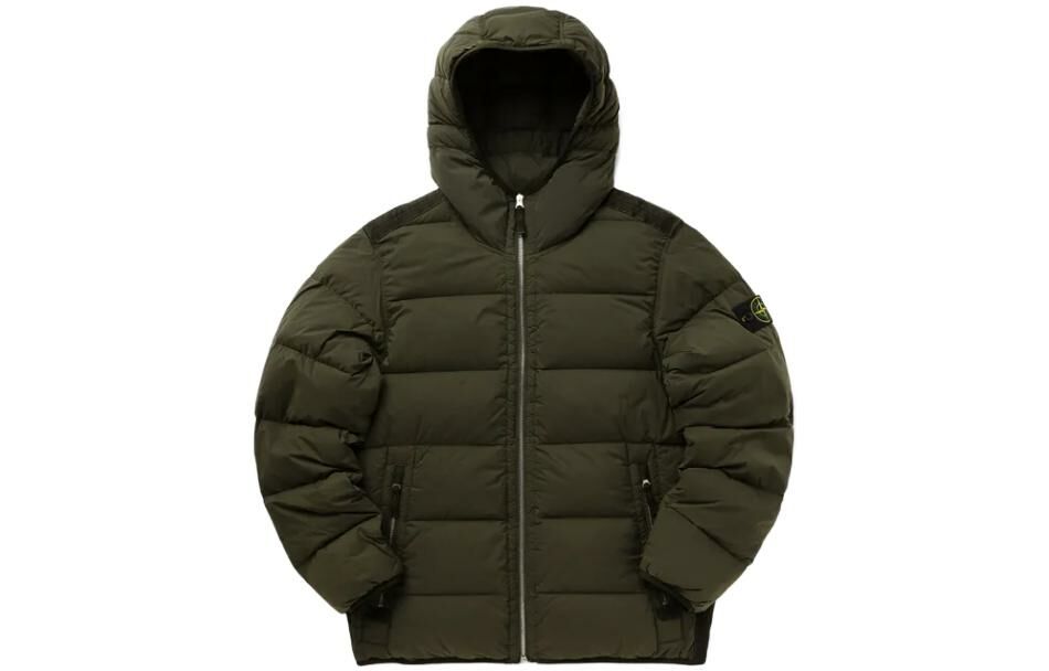 【代購】STONE ISLAND Compass Patch Zip-Up Puffer Jacket