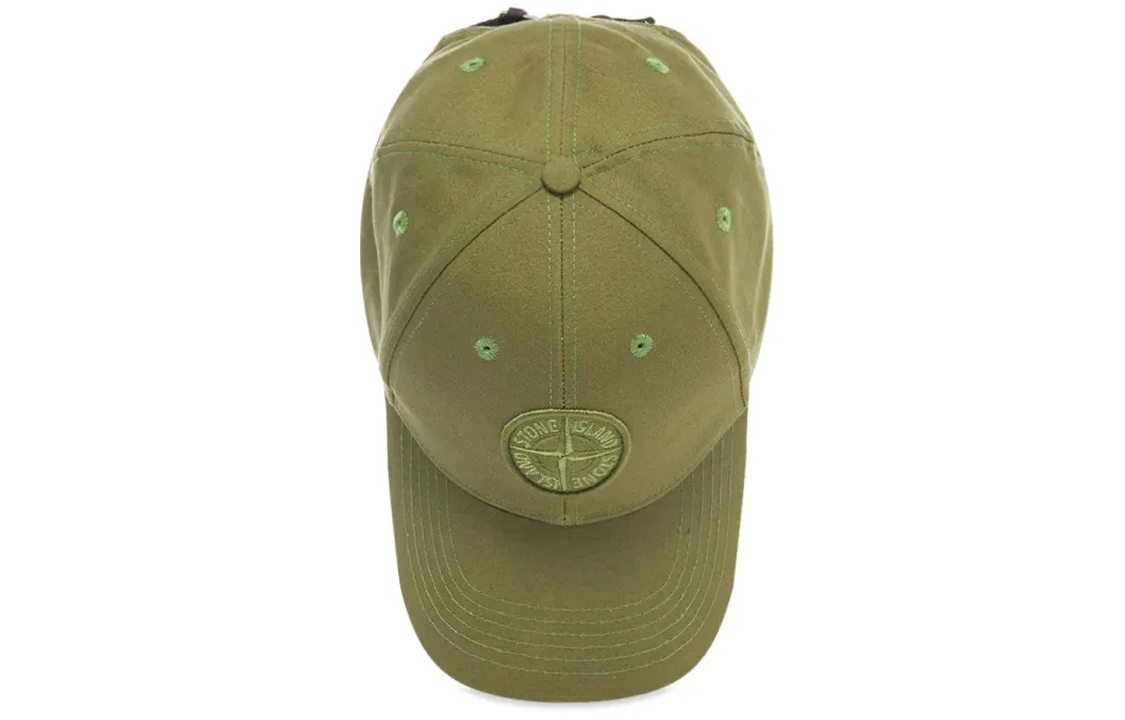 【代購】STONE ISLAND Baseball Caps Unisex Olive
