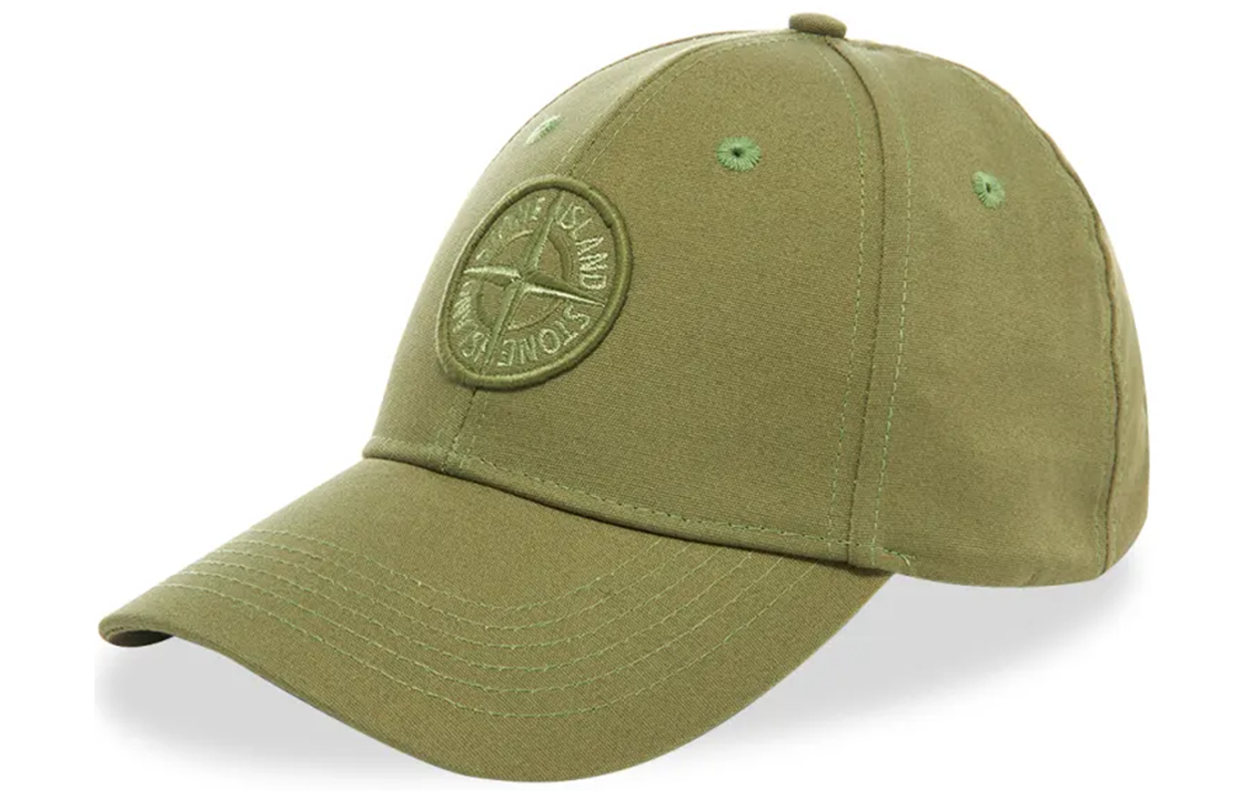 【代購】STONE ISLAND Baseball Caps Unisex Olive