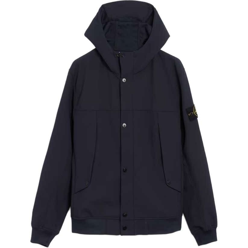 【代購】STONE ISLAND Button-Up Hooded Jacket