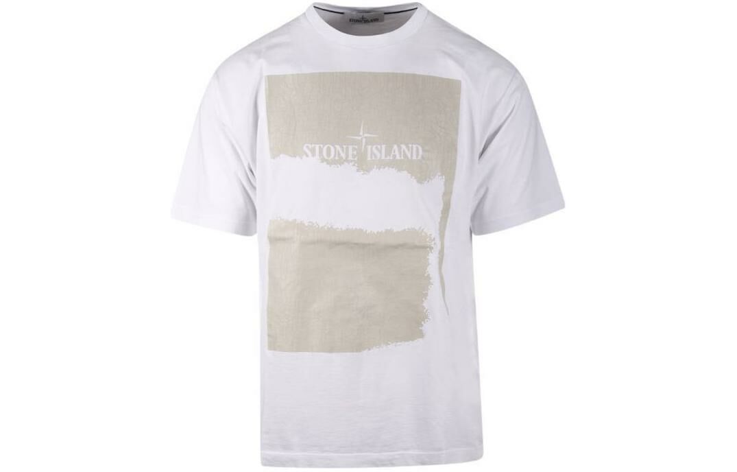 【代購】STONE ISLAND Logo Printed Crewneck T-Shirt