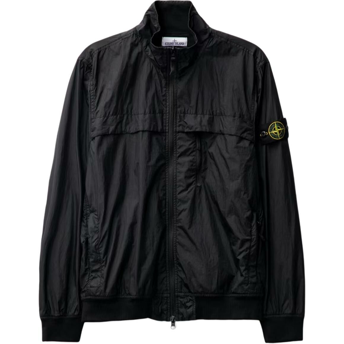 【代購】STONE ISLAND Compass-badge Crinkle Bomber Jacket