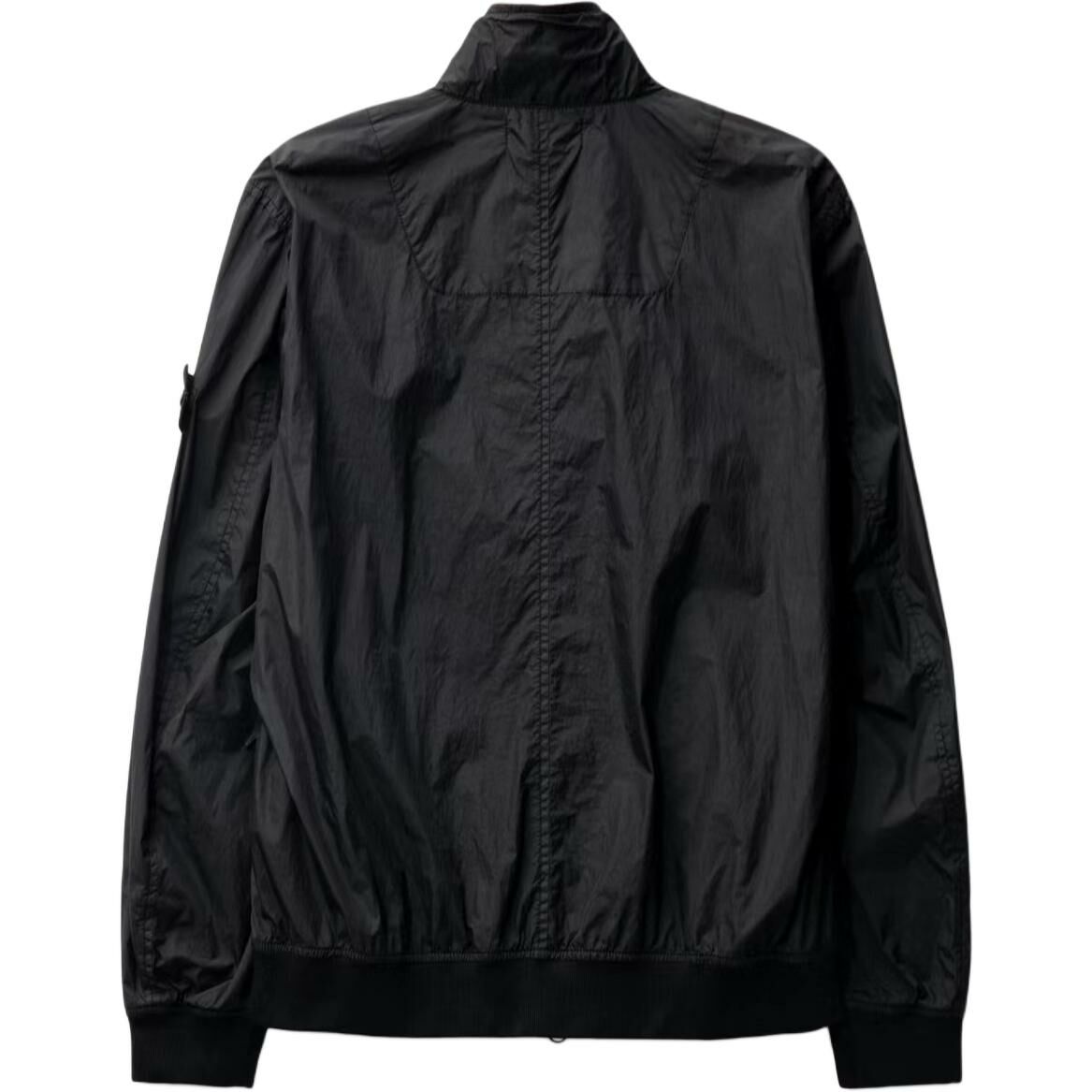 【代購】STONE ISLAND Compass-badge Crinkle Bomber Jacket