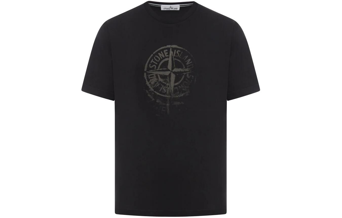 【代購】STONE ISLAND Logo Printed Crewneck T-Shirt