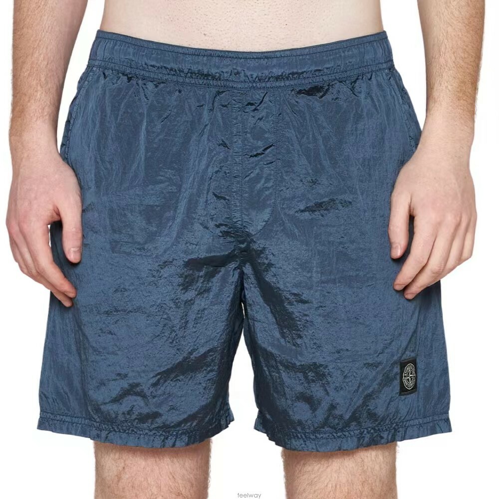 【代購】STONE ISLAND Logo-embroidered Swim Shorts