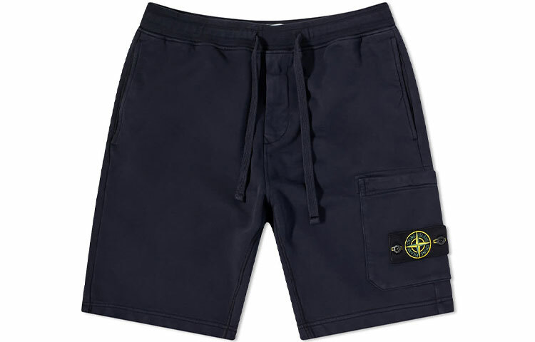 【代購】STONE ISLAND 64651 Cotton Fleece Garment Dyed Shorts