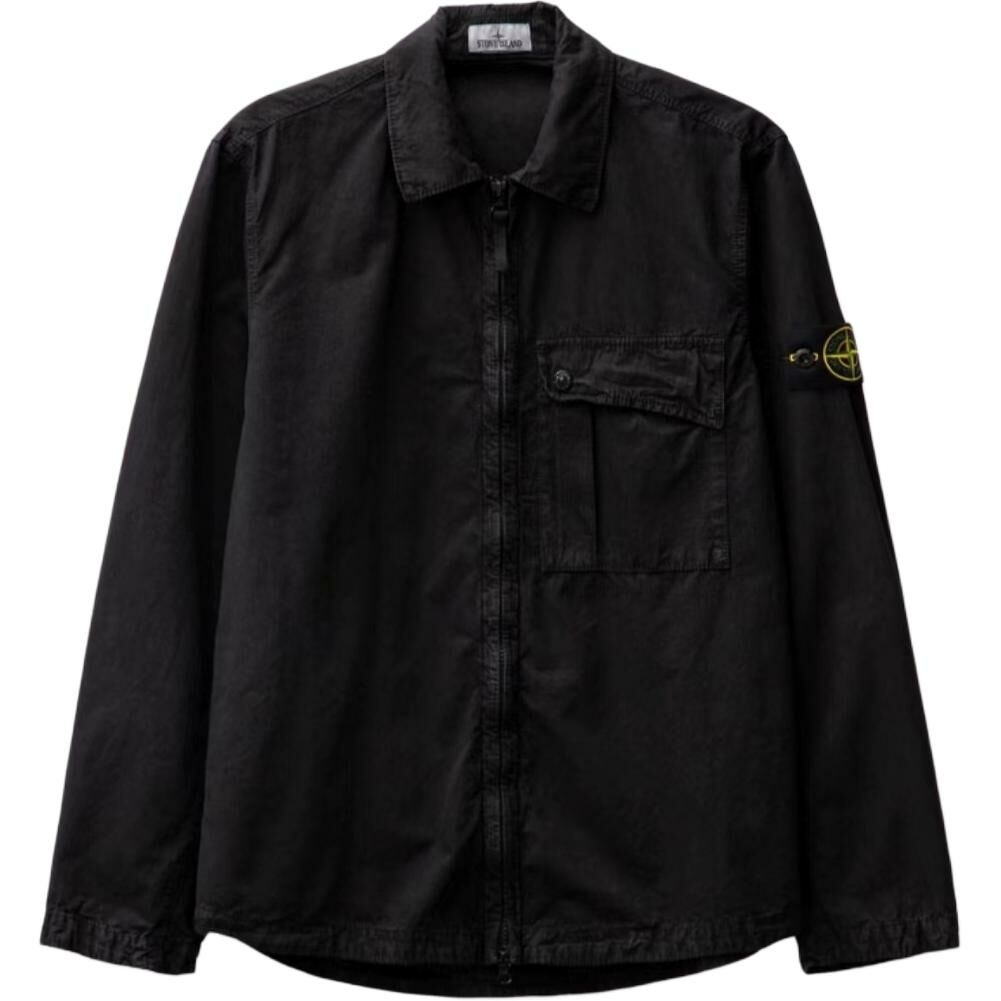 【代購】STONE ISLAND Long-Sleeved Zip-Up Shirt
