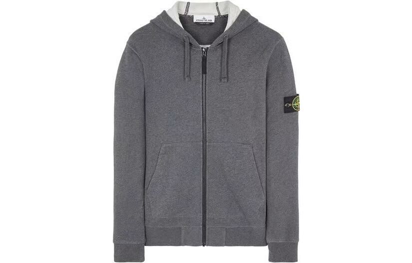 【代購】STONE ISLAND Sweatshirts Men Smoke Gray Mixed Color