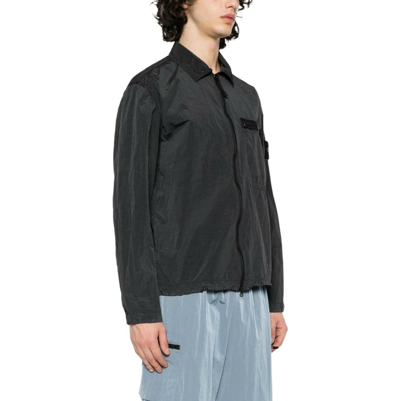 【代購】STONE ISLAND Metal Nylon Series Jackets Men Charcoal Black