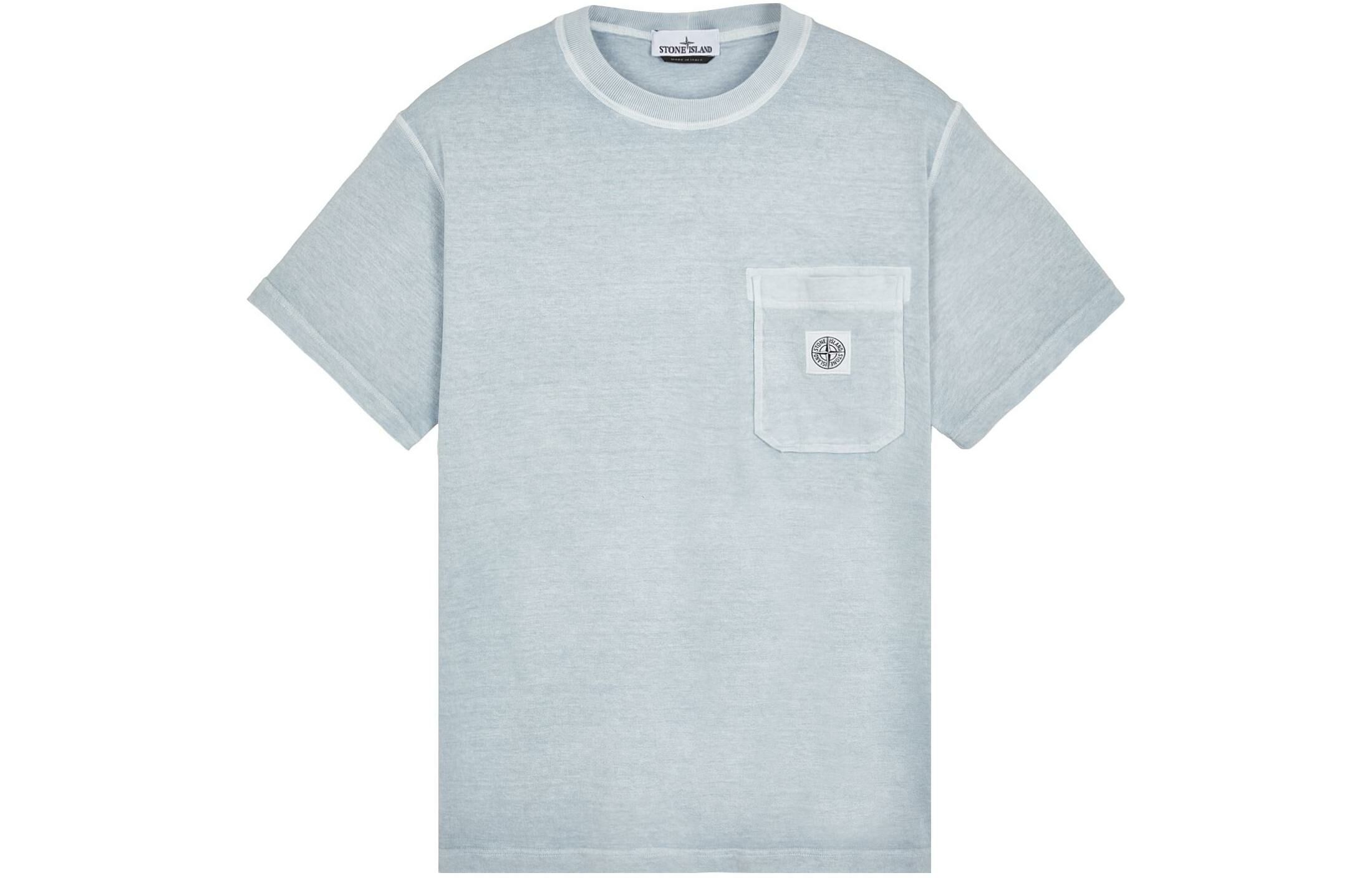 【代購】STONE ISLAND T-Shirt Men's Sky Blue