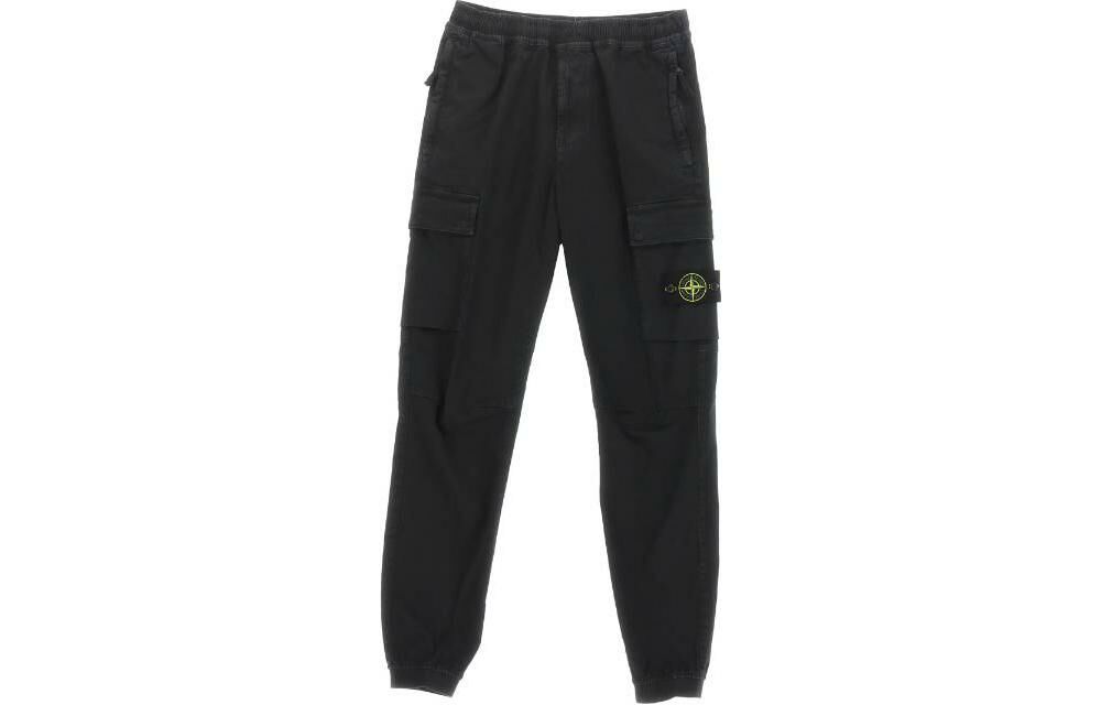 【代購】STONE ISLAND Logo Patch Tapered Cargo Trousers