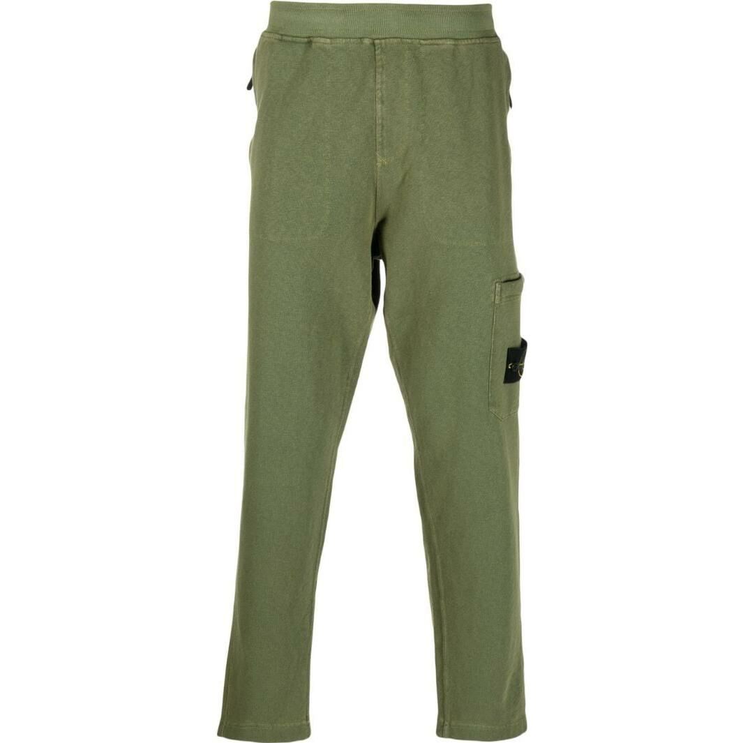 【代購】STONE ISLAND Knitted Sweatpants Men Green