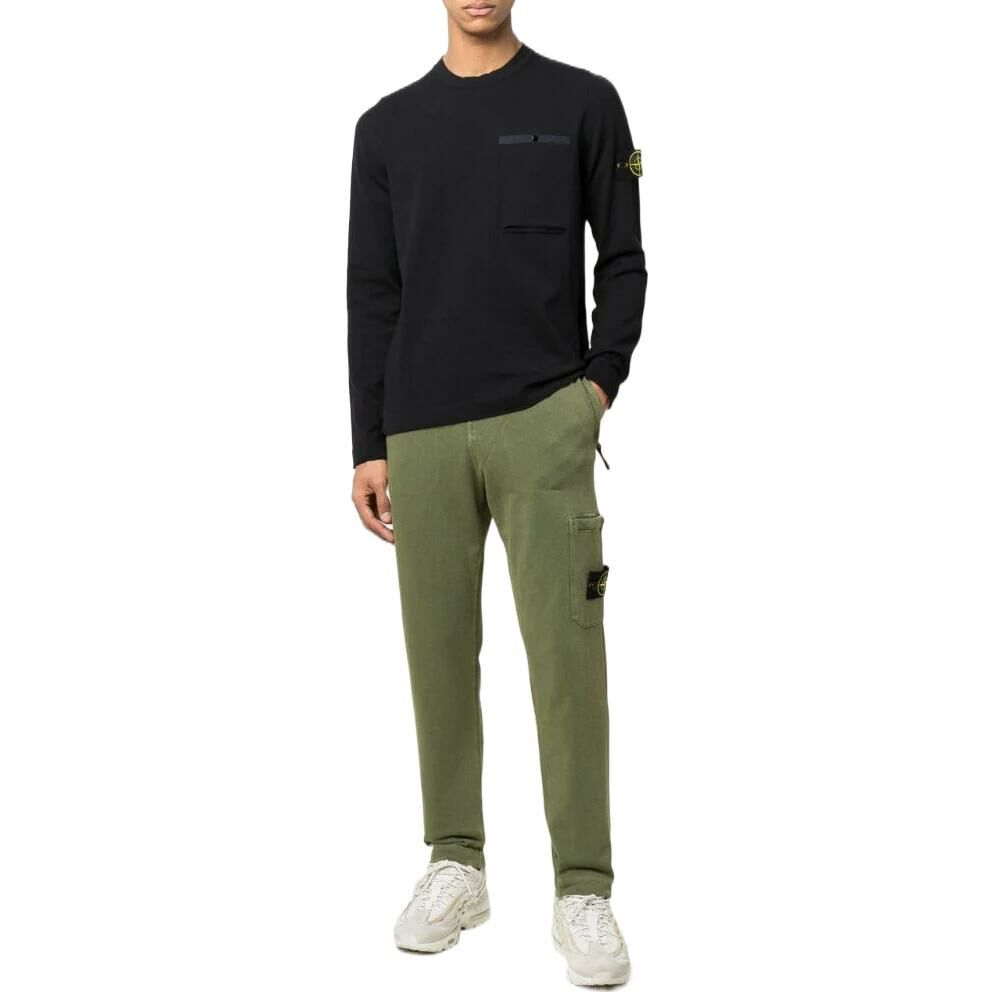 【代購】STONE ISLAND Knitted Sweatpants Men Green