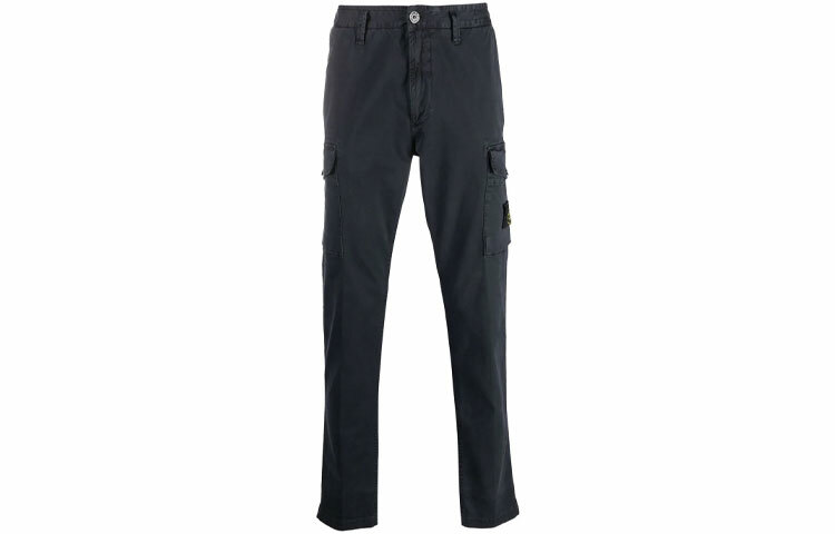 【代購】STONE ISLAND Cargo Pants Men Dark Blue