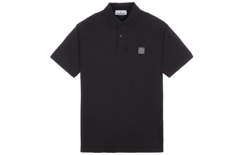 【代購】STONE ISLAND SS23 Polo Shirt Men's Black