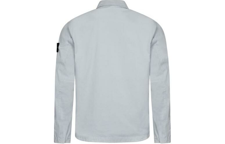 【代購】STONE ISLAND SS24 Jackets Coats Men's Ice Frost Blue