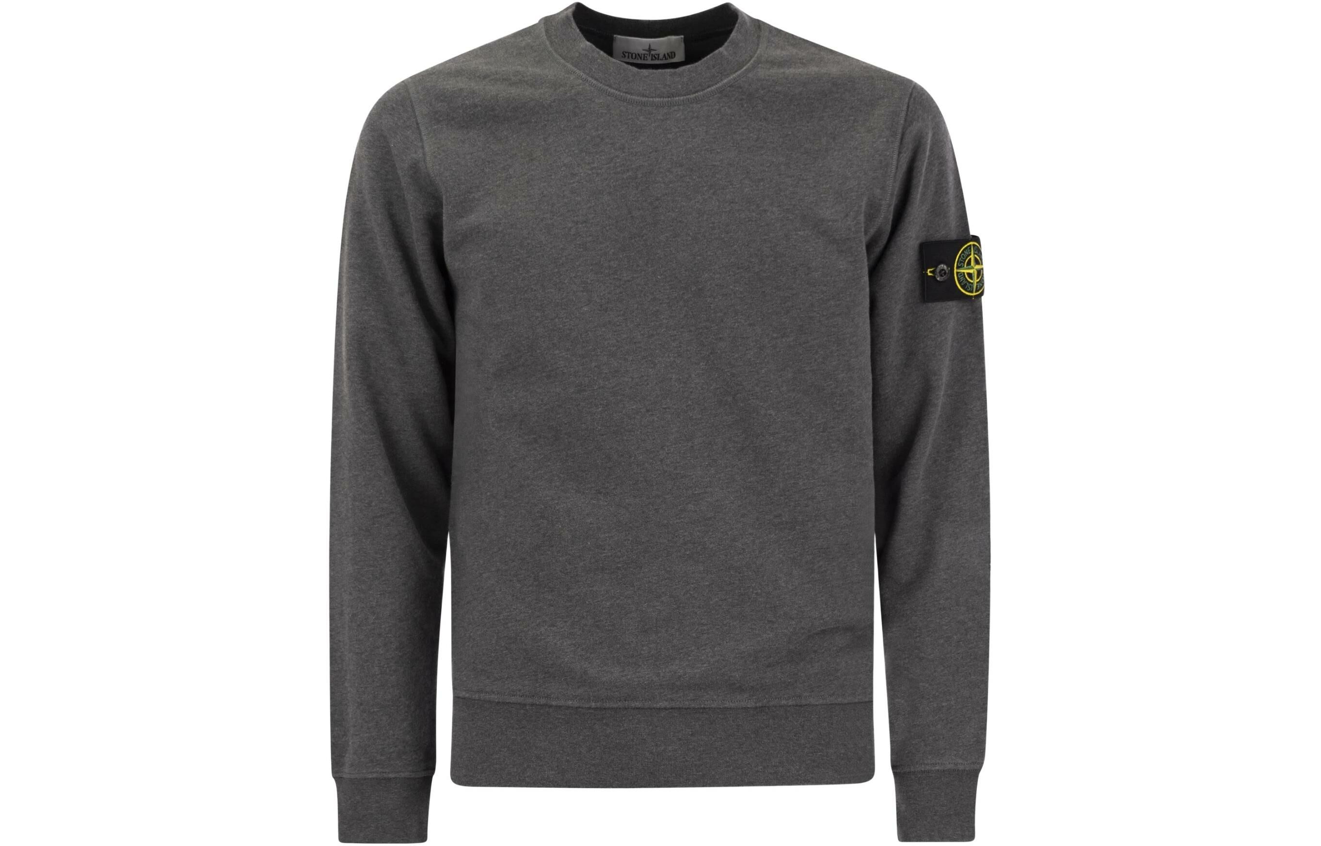【代購】STONE ISLAND Compass-badge Cotton Sweatshirt