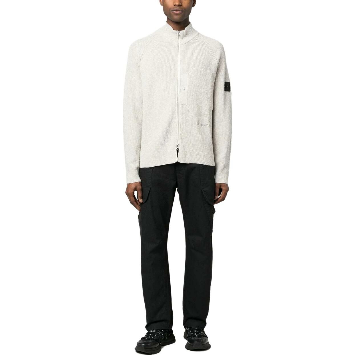 【代購】STONE ISLAND Melange Zipped Cardigan