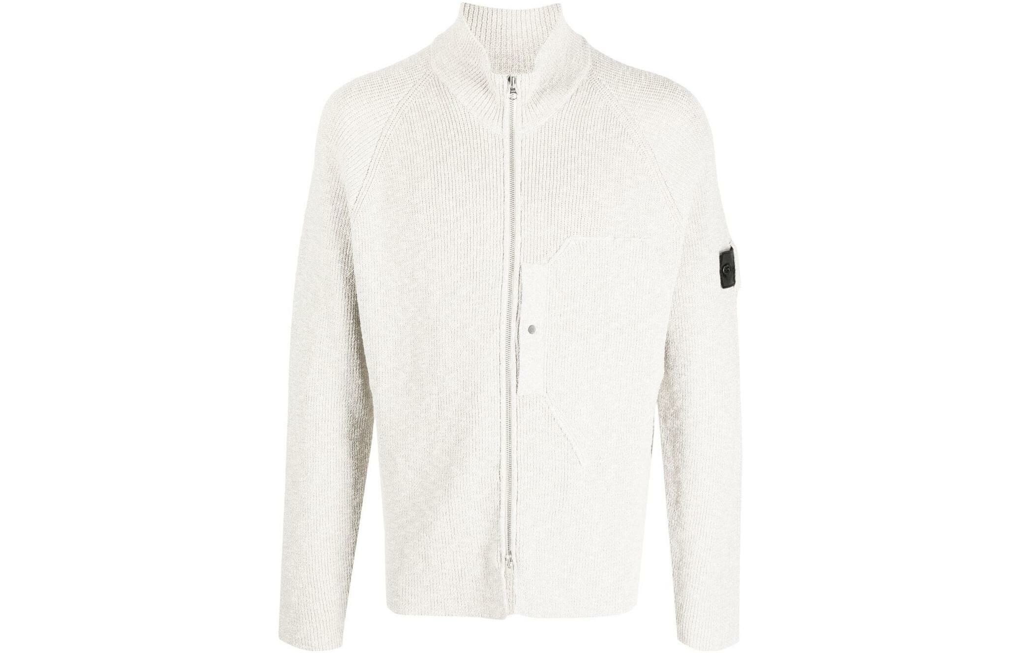 【代購】STONE ISLAND Melange Zipped Cardigan
